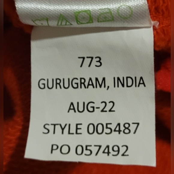 ​Lilly Pulitzer Luxletic Beach Comber Pullover Ruby Red Gold Zips Size XL - Picture 10 of 15